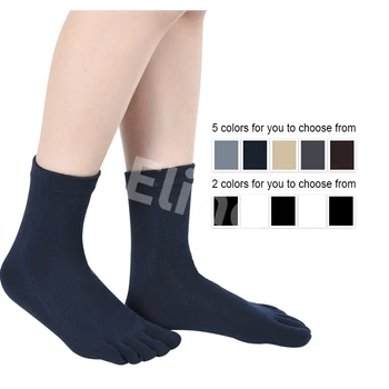 Elino 5 двойки/Лот пет пръста чорапи спортни Колоездене памук дишаща дезодорант, чорапи за мъже жени стелки