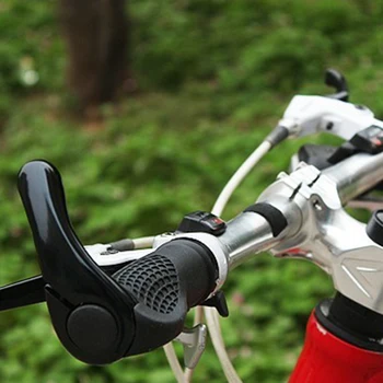 1 чифт МТБ пътен Колоездене на велосипед волана гумена капачка ергономичен планинско колоездене рог дизайн сцепление бар на нова