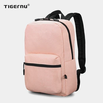 Tigernu Women Pink Highquality School Backpacks Bag Soft Light For Girls Travel Mochilas Female Casual Стара Чанта