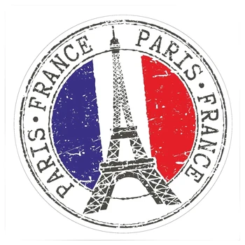 Париж-Айфеловата Кула Френски Винил Кола Камион Ръчния Багаж Стикер Личност Аксесоари Стикер