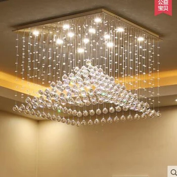 Нов модерен минималистичен Crystal led лампи, полилеи, луксозни хол топла спалня ресторант светлини творчески хранене лампи
