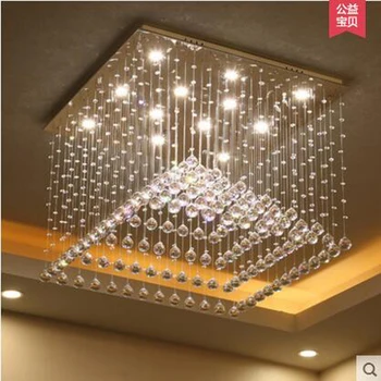 Нов модерен минималистичен Crystal led лампи, полилеи, луксозни хол топла спалня ресторант светлини творчески хранене лампи