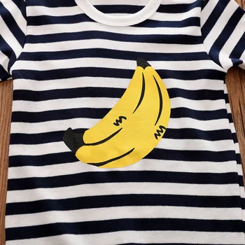 Новороденото момче облекло облекло набор от бутик детската малка има момичета костюм дете есен деца банан костюм 0 3 6 9 12 месеца
