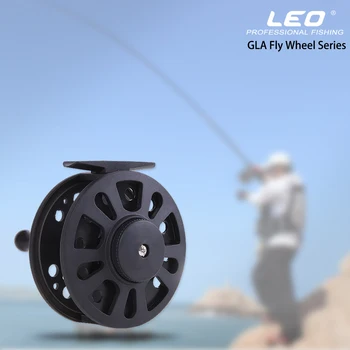 Leo Fishing Reels 27914 GLA Series Fly Reel ABS пластмаса 2BB Fly Fishing Колела предно колело, риболовни принадлежности, Pesca стръв аксесоари