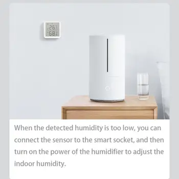 Sasha WIFI сензор за температура и влажност на въздуха вътрешен влагомер, термометър с LCD дисплей интелектуална връзка за интелигентен дом