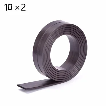 Нов 5 М 10*2 мм гъвкава мека магнитна гумена лента за домашно училище офис ширина :10 мм дебелина: 2 мм