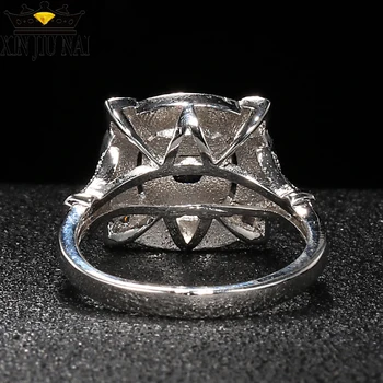 Кухи епоксидни син кръг пръстен 925 сребро син Кристал Cz годежен пръстен за жени сватбен пръст Индийски бижута сапфирен пръстен